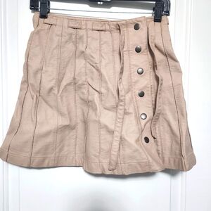 Free People Leather Feel Mini Skirt Size 2